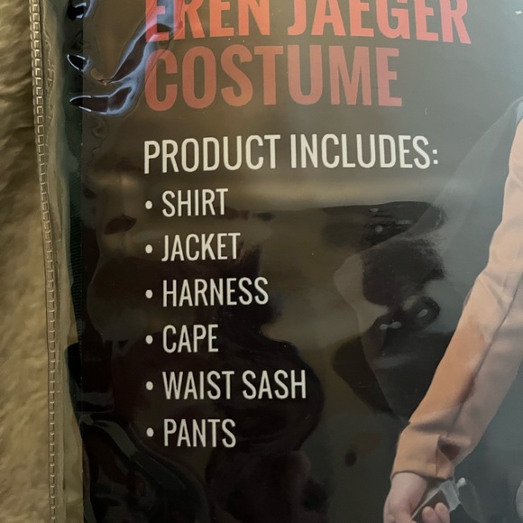 Attack on Titan Eren Jaeger costume adult size small - Picture 2 of 4